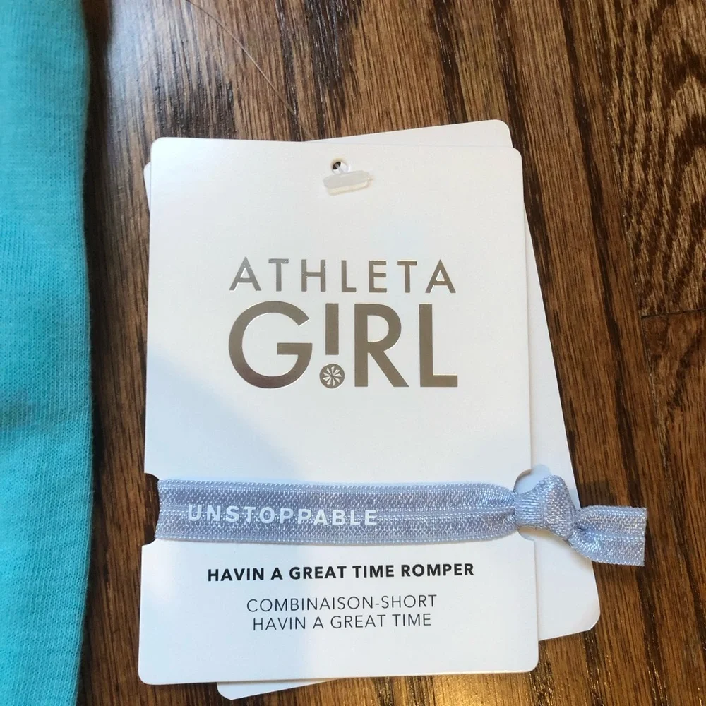 NEW Athleta Girl Havin a Great Time Romper 12 - Picture 8 of 10